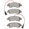 1551-1490-00 5000 Advanced Semi-Metallic Brake Pads, 2014-2021 Mopar, Position: Rear - image 1