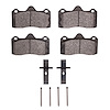 1551-1599-01 5000 Advanced Low-Metallic Brake Pads & Hardware Kit, 2010-2012 Lotus, Position: Rear
