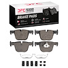 1551-1610-01 5000 Advanced Low-Metallic Brake Pads & Hardware Kit, 2012-2020 BMW, Position: Rear - image 1