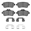 1551-1630-01 5000 Advanced Low-Metallic Brake Pads & Hardware Kit, 2012-2020 Mercedes-Benz, Position: Rear