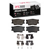 1551-1632-02 5000 Advanced Ceramic Brake Pads & Hardware Kit, Fits Select Multiple Makes/Models, Position: Rear - image 1