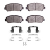 1551-1640-02 5000 Advanced Ceramic Brake Pads & Hardware Kit, 2016-2017 Mopar, Position: Front - image 1