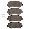 1551-1640-10 5000 Advanced Ceramic Brake Pads, Fits Select Mopar, Position: Front - image 1