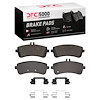 1551-1681-01 5000 Advanced Low-Metallic Brake Pads & Hardware Kit, 2013-2021 Mercedes-Benz, Position: Rear - image 1
