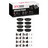 1551-1682-01 5000 Advanced Semi-Metallic Brake Pads & Hardware Kit, 2012-2020 Multiple Makes/Models, Position: Rear,Front,Fr,Rr