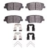 1551-1816-03 5000 Advanced Ceramic Brake Pads & Hardware Kit, 2010-2019 Kia/Hyundai/Genesis, Position: Rear - image 2