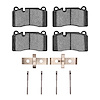 1551-1849-01 5000 Advanced Low-Metallic Brake Pads & Hardware Kit, Fits Select Acura/Honda, Position: Rear - image 1