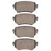 1551-1874-00 5000 Advanced Ceramic Brake Pads, 2016-2021 Ford/Lincoln/Mercury/Mazda, Position: Rear - image 1