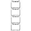 1551-1908-00 5000 Advanced Low-Metallic Brake Pads, 2003-2012 Maybach, Position: Front - image 2