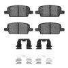 1551-1921-01 5000 Advanced Ceramic Brake Pads & Hardware Kit, Fits Select GM, Position: Rear - image 2