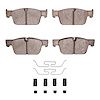 1551-1924-01 5000 Advanced Ceramic Brake Pads & Hardware Kit, Fits Select Volvo, Position: Front