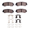 1551-2032-01 5000 Advanced Ceramic Brake Pads & Hardware Kit, Fits Select Infiniti/Nissan, Position: Rear - image 1