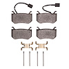 1551-2043-01 5000 Advanced Low-Metallic Brake Pads & Hardware Kit, 2017-2021 Alfa Romeo, Position: Rear - image 1