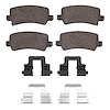 1551-2044-01 5000 Advanced Ceramic Brake Pads & Hardware Kit, 2016-2017 Kia/Hyundai/Genesis, Position: Rear - image 1