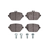 1551-2047-01 5000 Advanced Low-Metallic Brake Pads & Hardware Kit, Fits Select Mercedes-Benz, Position: Rear - image 1