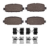 1551-2081-01 5000 Advanced Ceramic Brake Pads & Hardware Kit, Fits Select Mopar, Position: Rear - image 1