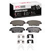 1551-2100-01 5000 Advanced Ceramic Brake Pads & Hardware Kit, 2018-2020 Kia/Hyundai/Genesis, Position: Rear - image 1