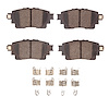 1551-2183-01 5000 Advanced Ceramic Brake Pads & Hardware Kit, Fits Select Lexus/Toyota/Scion, Position: Rear - image 1