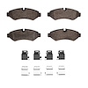 1551-2201-01 5000 Advanced Semi-Metallic Brake Pads & Hardware Kit, Fits Select Multiple Makes/Models, Position: Rr,Rear - image 1