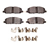 1551-2212-01 5000 Advanced Low-Metallic Brake Pads & Hardware Kit, Fits Select Kia/Hyundai/Genesis, Position: Rear - image 1