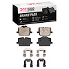 1551-2221-01 5000 Advanced Ceramic Brake Pads & Hardware Kit, Fits Select Multiple Makes/Models, Position: Rear - image 1