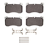 1551-2238-01 5000 Advanced Low-Metallic Brake Pads & Hardware Kit, Fits Select Mercedes-Benz, Position: Front