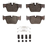 1551-2240-01 5000 Advanced Low-Metallic Brake Pads & Hardware Kit, Fits Select Multiple Makes/Models, Position: Rear