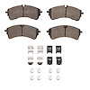 1551-2280-01 5000 Advanced Semi-Metallic Brake Pads & Hardware Kit, Fits Select Ford/Lincoln/Mercury/Mazda, Position: Rear - image 1