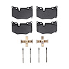 1551-2366-01 5000 Advanced Low-Metallic Brake Pads & Hardware Kit, Fits Select GM, Position: Rear - image 1
