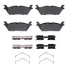 1551-2383-01 5000 Advanced Ceramic Brake Pads & Hardware Kit, Fits Select Ford/Lincoln/Mercury/Mazda, Position: Rear - image 2
