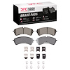 1551-2388-01 5000 Advanced Semi-Metallic Brake Pads & Hardware Kit, Fits Select Ford/Lincoln/Mercury/Mazda, Position: Rear - image 1