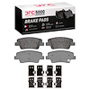 1551-2394-01 5000 Advanced Ceramic Brake Pads & Hardware Kit, Fits Select Kia/Hyundai/Genesis, Position: Rear - image 1