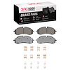 1551-2423-01 5000 Advanced Semi-Metallic Brake Pads & Hardware Kit, Fits Select Ford/Lincoln/Mercury/Mazda, Position: Front - image 1