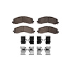 1551-2428-01 5000 Advanced Semi-Metallic Brake Pads & Hardware Kit, Fits Select Ford/Lincoln/Mercury/Mazda, Position: Front - image 1