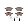 1551-2438-01 5000 Advanced Ceramic Brake Pads & Hardware Kit, Fits Select Audi/Volkswagen, Position: Front