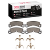 1551-2443-01 5000 Advanced Low-Metallic Brake Pads & Hardware Kit, Fits Select Tesla, Position: Front - image 1