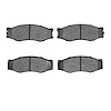 1552-0266-00 5000 Advanced Semi-Metallic Brake Pads, 1982-1997 Infiniti/Nissan, Position: Front - image 1