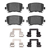 1552-1108-02 5000 Advanced Low-Metallic Brake Pads & Hardware Kit, 2006-2021 Audi/Volkswagen, Position: Rear - image 1