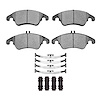 1552-1342-01 5000 Advanced Low-Metallic Brake Pads & Hardware Kit, 2008-2020 Mercedes-Benz, Position: Front