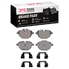 1552-1473-01 5000 Advanced Low-Metallic Brake Pads & Hardware Kit, Fits Select BMW, Position: Rear