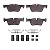 1552-1613-01 5000 Advanced Low-Metallic Brake Pads & Hardware Kit, 2012-2020 BMW, Position: Rear