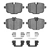 1553-1850-01 5000 Advanced Low-Metallic Brake Pads & Hardware Kit, Fits Select BMW, Position: Rear