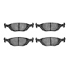 1600-0322-00 5000 Euro Ceramic Brake Pads, 1986-1998 GM, Position: Rear - image 1