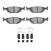1600-0322-01 5000 Euro Ceramic Brake Pads & Hardware Kit, 1986-1998 GM, Position: Rear - image 1