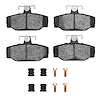 1600-0391-01 5000 Euro Ceramic Brake Pads & Hardware Kit, 1988-2000 Volvo, Position: Rear - image 1