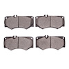 1600-0927-00 5000 Euro Ceramic Brake Pads, 2002-2018 Mercedes-Benz, Position: Front