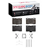 1600-1091-01 5000 Euro Ceramic Brake Pads & Hardware Kit, 2005-2012 Acura/Honda, Position: Front - image 1