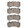 1600-1291-00 5000 Euro Ceramic Brake Pads, Fits Select Multiple Makes/Models, Position: Front