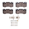 1600-1426-01 5000 Euro Ceramic Brake Pads & Hardware Kit, Fits Select Land Rover, Position: Front