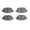 1600-1569-00 5000 Euro Ceramic Brake Pads, 2009-2019 Mopar, Position: Rear
